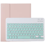 TG11B 분리형 블루투스 그린 키보드 + 마이크로화이버 가죽 태블릿 케이스 iPad Pro 11인치 (2020)용, 펜 슬롯 및 홀더 포함, 그린 키보드