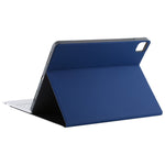 T129 분리형 블루투스 화이트 키보드 마이크로화이버 가죽 태블릿 케이스 iPad Pro 12.9인치 (2020)용, 홀더 포함, 화이트 키보드