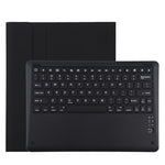 T129 분리형 블루투스 블랙 키보드 마이크로화이버 가죽 태블릿 케이스 iPad Pro 12.9인치 (2020)용, 홀더 포함, 블랙 키보드