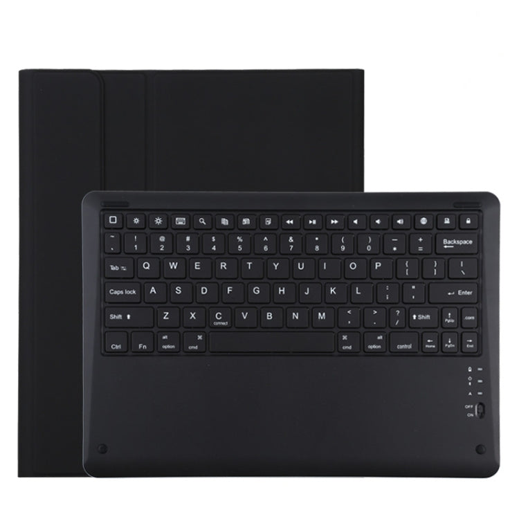 T129 분리형 블루투스 블랙 키보드 마이크로화이버 가죽 태블릿 케이스 iPad Pro 12.9인치 (2020)용, 홀더 포함, 블랙 키보드