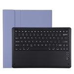 T129 분리형 블루투스 블랙 키보드 마이크로화이버 가죽 태블릿 케이스 iPad Pro 12.9인치 (2020)용, 홀더 포함, 블랙 키보드