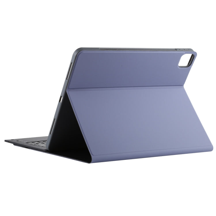 T129 분리형 블루투스 블랙 키보드 마이크로화이버 가죽 태블릿 케이스 iPad Pro 12.9인치 (2020)용, 홀더 포함, 블랙 키보드
