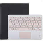 TG-102BC 분리형 블루투스 핑크 키보드 + 마이크로화이버 가죽 태블릿 케이스 iPad 10.2인치 / iPad Air (2019)용, 터치 패드 및 펜 슬롯 및 홀더 포함, 핑크 키보드
