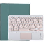TG-102BC 분리형 블루투스 핑크 키보드 + 마이크로화이버 가죽 태블릿 케이스 iPad 10.2인치 / iPad Air (2019)용, 터치 패드 및 펜 슬롯 및 홀더 포함, 핑크 키보드