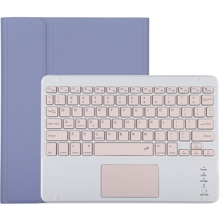 TG-102BC 분리형 블루투스 핑크 키보드 + 마이크로화이버 가죽 태블릿 케이스 iPad 10.2인치 / iPad Air (2019)용, 터치 패드 및 펜 슬롯 및 홀더 포함, 핑크 키보드
