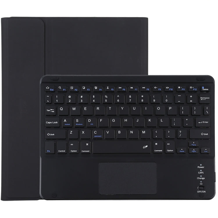 TG-102BC 분리형 블루투스 블랙 키보드 + 마이크로화이버 가죽 태블릿 케이스 for iPad 10.2인치 / iPad Air (2019), 터치패드 & 펜 슬롯 & 홀더 포함, TG-102BC