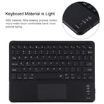 TG-102BC 분리형 블루투스 블랙 키보드 + 마이크로화이버 가죽 태블릿 케이스 for iPad 10.2인치 / iPad Air (2019), 터치패드 & 펜 슬롯 & 홀더 포함, TG-102BC