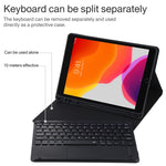 TG-102BC 분리형 블루투스 블랙 키보드 + 마이크로화이버 가죽 태블릿 케이스 for iPad 10.2인치 / iPad Air (2019), 터치패드 & 펜 슬롯 & 홀더 포함, TG-102BC