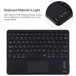 TG97BC 분리형 블루투스 블랙 키보드 + 마이크로화이버 가죽 태블릿 케이스 iPad 9.7인치용, 터치 패드 및 펜 슬롯 및 홀더 포함, TG97BC