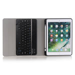 A102B for iPad 10.2인치 2019 초슬림 분리형 블루투스 키보드 가죽 태블릿 케이스 스탠드 & 펜 슬롯 기능 포함, A102B 블랙, A102B 골드, A102B 블루, A102B 로즈 골드