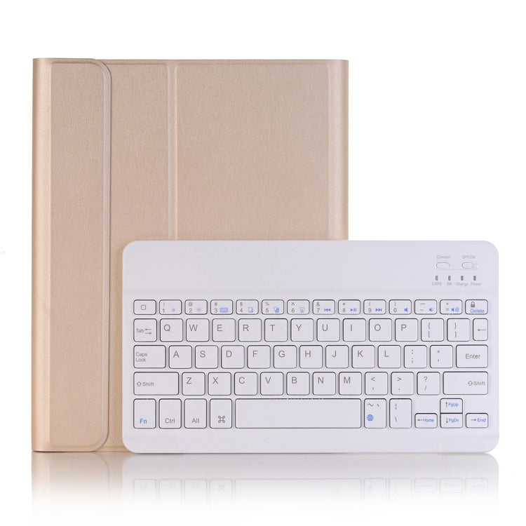 A102B for iPad 10.2인치 2019 초슬림 분리형 블루투스 키보드 가죽 태블릿 케이스 스탠드 & 펜 슬롯 기능 포함, A102B 블랙, A102B 골드, A102B 블루, A102B 로즈 골드