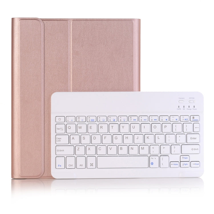 A102B for iPad 10.2인치 2019 초슬림 분리형 블루투스 키보드 가죽 태블릿 케이스 스탠드 & 펜 슬롯 기능 포함, A102B 블랙, A102B 골드, A102B 블루, A102B 로즈 골드