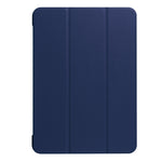 For iPad Pro 10.5 inch PU Litchi Texture 3-folding Smart Case Clear Back Cover with Holder
