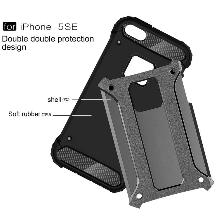 Tough Armor TPU + PC Combination Case for iPhone SE & 5 & 5s, For 5 & iPhone 5S & iPhone SE