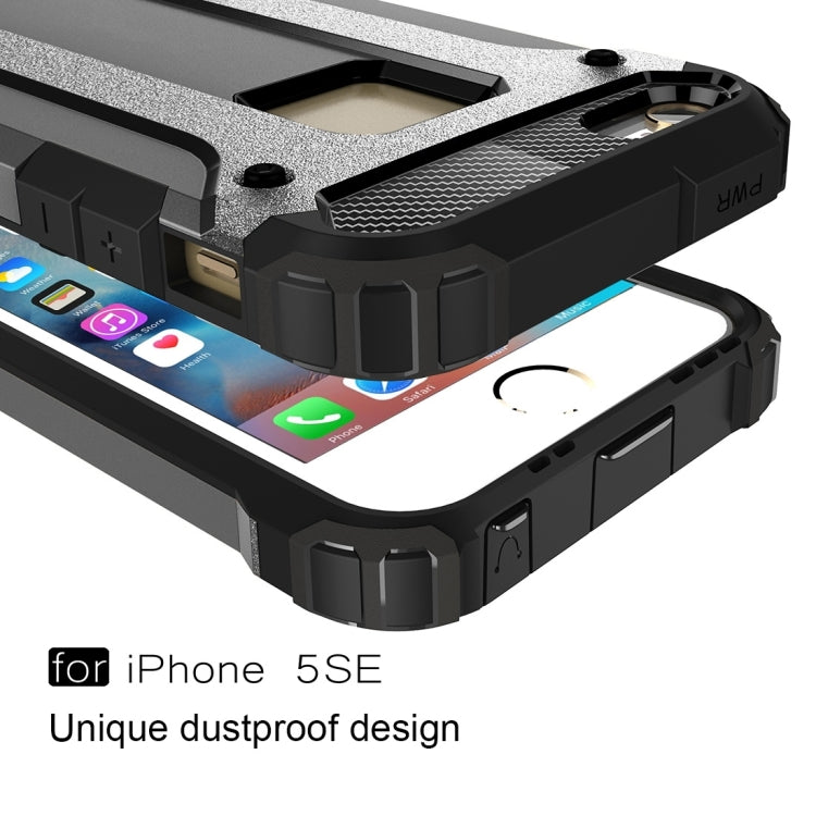 Tough Armor TPU + PC Combination Case for iPhone SE & 5 & 5s, For 5 & iPhone 5S & iPhone SE