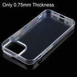 For iPhone 13 0.75mm Ultra-thin Transparent TPU Soft Protective Case, For iPhone 13