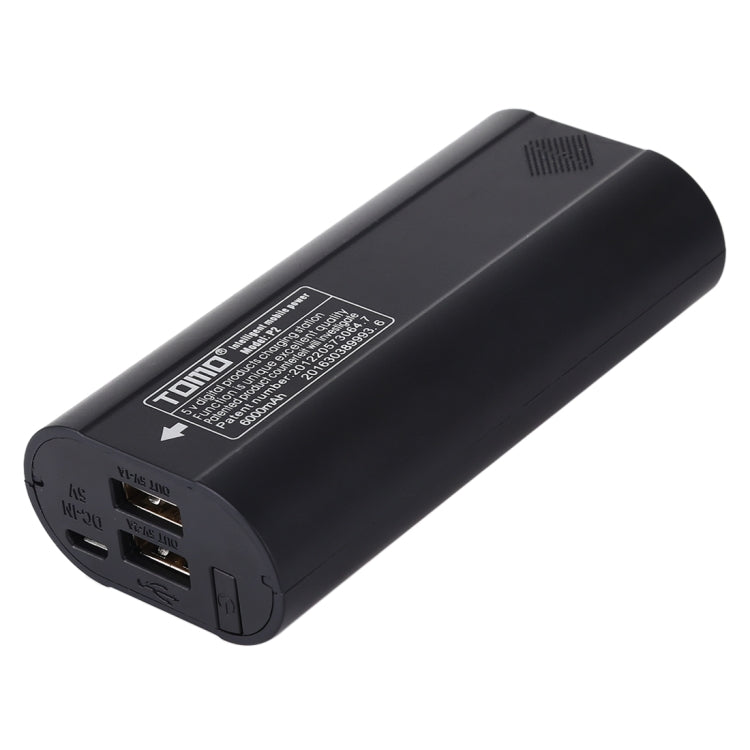 TOMO P2 USB 스마트 2배터리 충전기 인디케이터 라이트 포함 18650 리튬이온 배터리용, TOMO P2