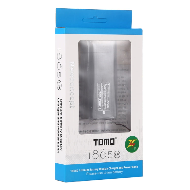TOMO P2 USB 스마트 2배터리 충전기 인디케이터 라이트 포함 18650 리튬이온 배터리용, TOMO P2