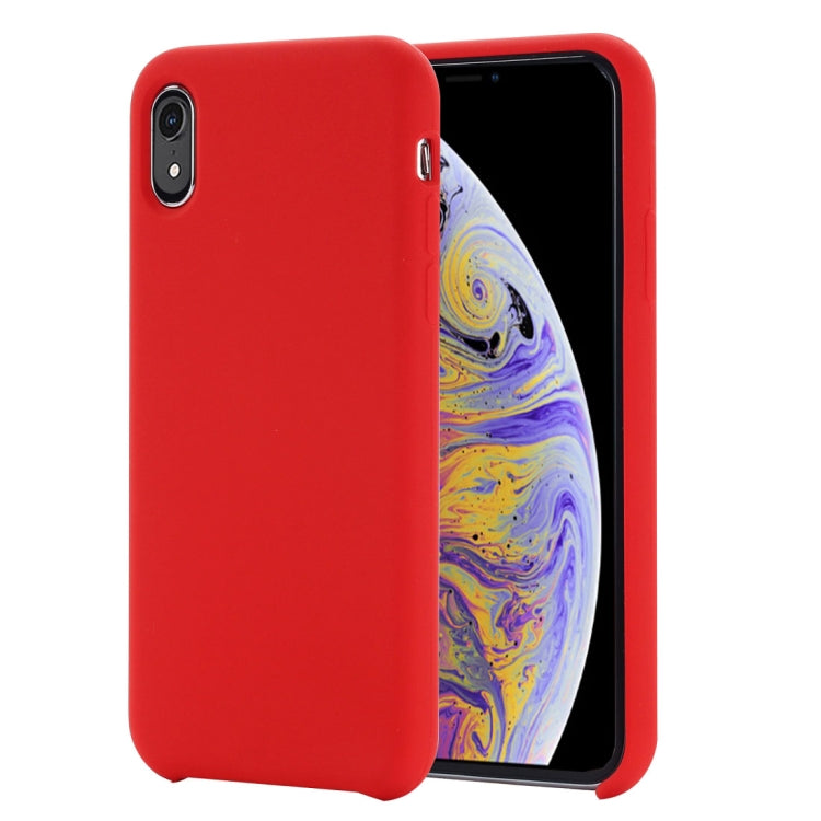 For iPhone XR Four Corners Full Coverage Liquid Silicone Case, For XR, XR