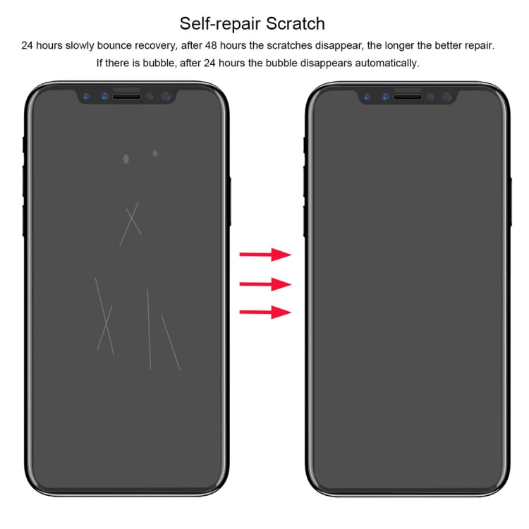 ENKAY Hat-Prince 0.1mm 3D 풀 스크린 프로텍터 폭발 방지 하이드로겔 필름, iPhone XR용, TPU+TPE+PET 소재, iPhone XR