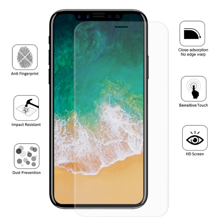 ENKAY Hat-Prince 0.1mm 3D 풀 스크린 프로텍터 폭발 방지 하이드로겔 필름, iPhone XR용, TPU+TPE+PET 소재, iPhone XR