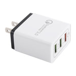 AR-QC-03 2.1A 3 USB 포트 퀵 충전기 여행용 충전기, 미국 플러그, AR-QC-03 미국, AR-QC-03 미국 플러그 블루