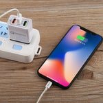 AR-QC-03 2.1A 3 USB 포트 퀵 충전기 여행용 충전기, 미국 플러그, AR-QC-03 미국, AR-QC-03 미국 플러그 블루