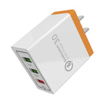 AR-QC-03 2.1A 3 USB 포트 퀵 충전기 여행용 충전기, 미국 플러그, AR-QC-03 미국, AR-QC-03 미국 플러그 블루