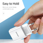 USAMS US-CC075 T18 2.1A 단일 USB 여행용 충전기, EU 플러그