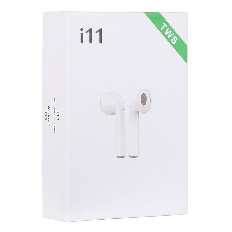 i11-TWS 블루투스 V5.0 무선 스테레오 이어폰 자석 충전 박스 포함, iOS 및 안드로이드 호환
