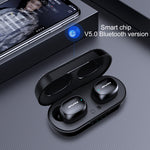 awei T13 TWS 블루투스 V5.0 진정한 무선 스포츠 헤드셋 충전 케이스 포함