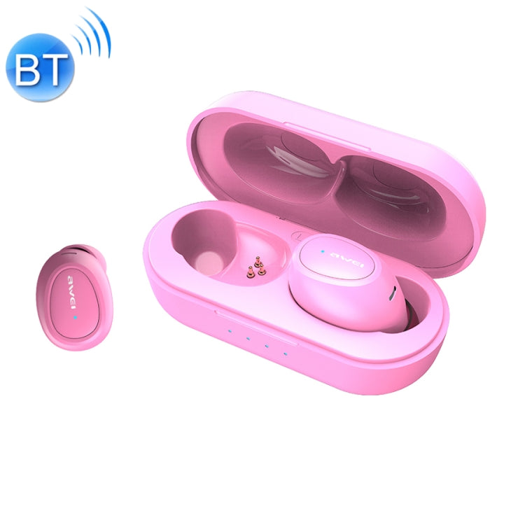 awei T16 TWS 블루투스 V5.0 진정한 무선 스포츠 헤드셋 충전 케이스 포함
