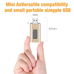Richwell 3 in 1 32G Type-C + 8 Pin + USB 3.0 Metal Push-pull Flash Disk with OTG Function