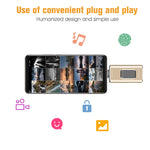 Richwell 3-in-1 64G Type-C + 8핀 + USB 3.0 메탈 푸시풀 플래시 디스크 OTG 기능 포함