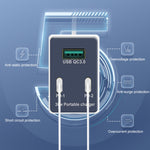 WLX-X3 36W 90도 접이식 핀 휴대용 다기능 USB 충전기, 미국 플러그