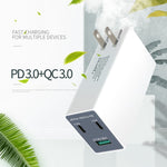 WLX-X3 36W 90도 접이식 핀 휴대용 다기능 USB 충전기, 미국 플러그