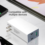 WLX-X3 36W 90도 접이식 핀 휴대용 다기능 USB 충전기, 미국 플러그