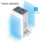 WLX-X3 36W 90도 접이식 핀 휴대용 다기능 USB 충전기, 미국 플러그