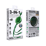 WK WDC-124 3A 3 in 1 8핀 + 타입-C / USB-C + 마이크로 USB 보나 시리즈 텔레스코픽 충전 데이터 케이블, 길이: 1.5m