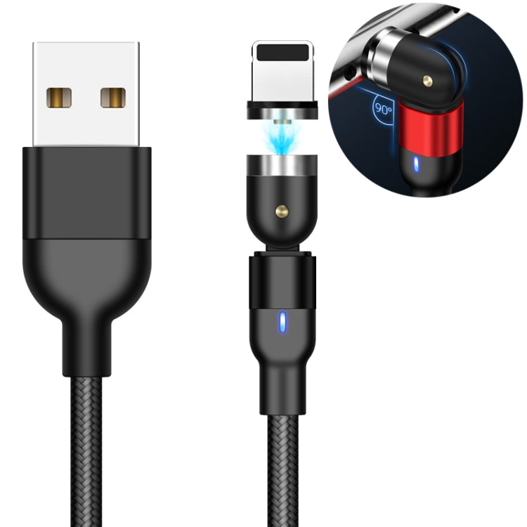 2m 2A 출력 USB to 8핀 나일론 꼬임 회전 자석 충전 케이블, 2m 8핀