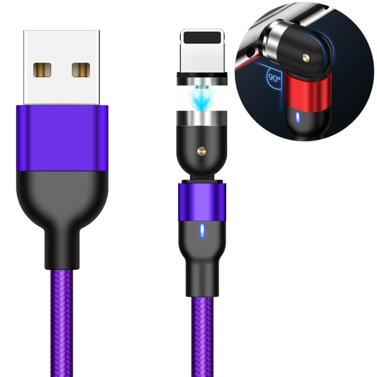 2m 2A 출력 USB to 8핀 나일론 꼬임 회전 자석 충전 케이블, 2m 8핀