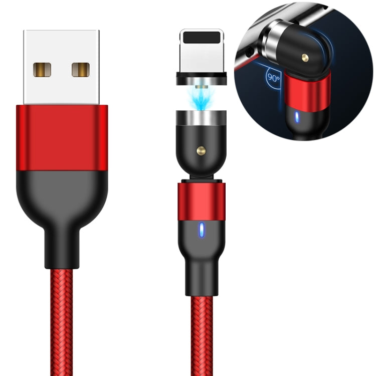2m 2A 출력 USB to 8핀 나일론 꼬임 회전 자석 충전 케이블, 2m 8핀