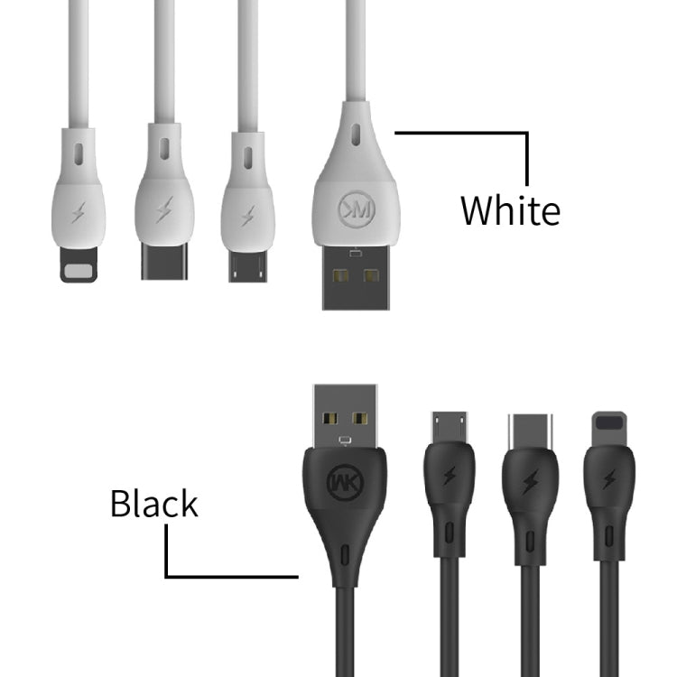 WK WDC-072 1m 2.1A 출력 풀 스피드 시리즈 USB to 8핀 데이터 동기화 충전 케이블, 8핀