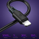 WK WDC-092 3m 2.4A 최대 출력 풀 스피드 프로 시리즈 USB to 8핀 데이터 동기화 충전 케이블, 3m 8핀