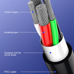 WK WDC-092 3m 2.4A 최대 출력 풀 스피드 프로 시리즈 USB to 8핀 데이터 동기화 충전 케이블, 3m 8핀