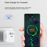 awei C-980 18W PD USB-C / 타입-C + QC 3.0 USB 인터페이스 고속 충전 여행용 충전기, EU 플러그