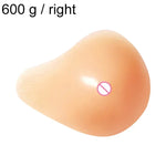 AS9 Spiral Shape Postoperative Rehabilitation Fake Breasts Silicone Breast Pad Nipple Cover 600g/Right, 600g/Right