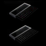 60개 혼합 색상 다이아몬드 모양 스테인리스 스틸 코 피어싱 반지 L자형, 핀 길이: 7mm, 핀 직경: 0.6mm (색상), 색상 (60개), 흰색 (60개)