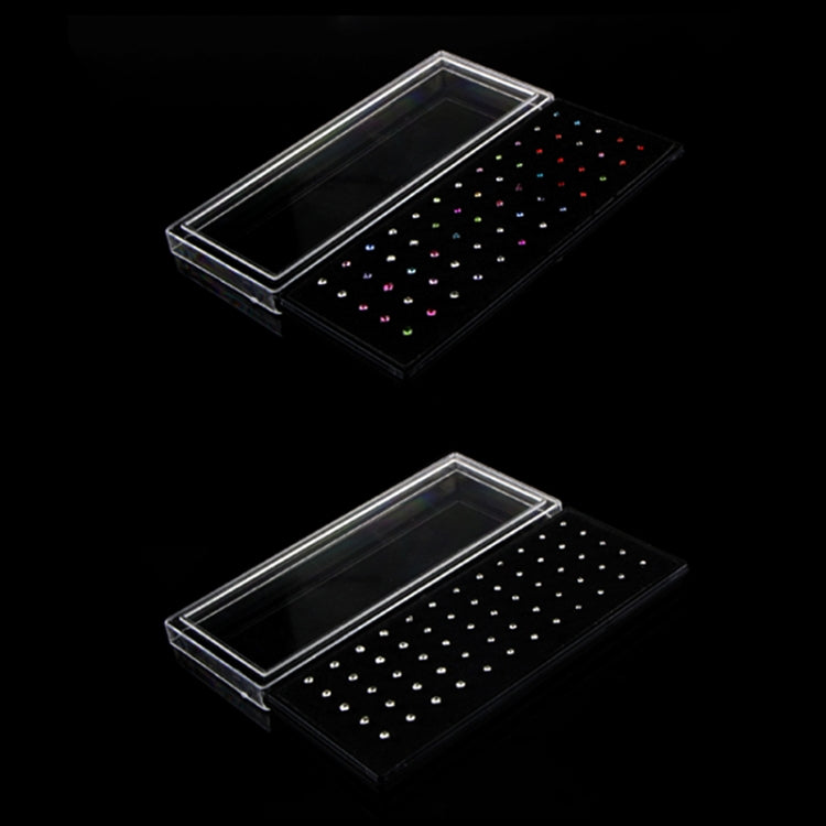 60개 혼합 색상 다이아몬드 모양 스테인리스 스틸 코 피어싱 반지 L자형, 핀 길이: 7mm, 핀 직경: 0.6mm (색상), 색상 (60개), 흰색 (60개)