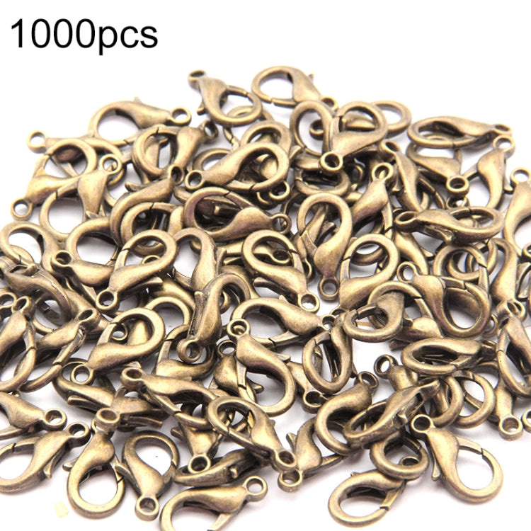 1000개 12mm DIY 쥬얼리 액세서리 고품질 합금 랍스터 클로, 1000개